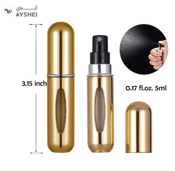 ORiTi Portable Mini Refillable Perfume Atomizer Size Spray Bottles Accessories 5 PCS of 5ml