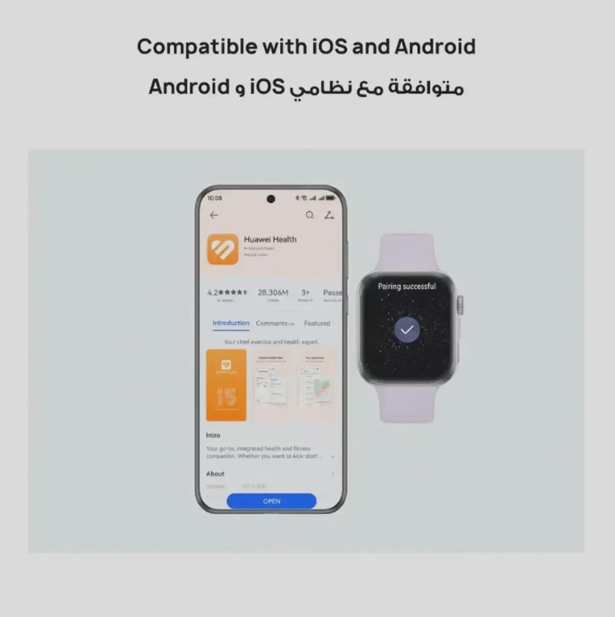 HUAWEI Watch FIT4 Smart Watch, 1.82” Display, 100+ Sports modes, Fitness and Sleep Tracker, Heart Rate Monitor, Emotional Wellbeing Assistant, up to 10-Day Battery Life, iOS & Android White-2-2
