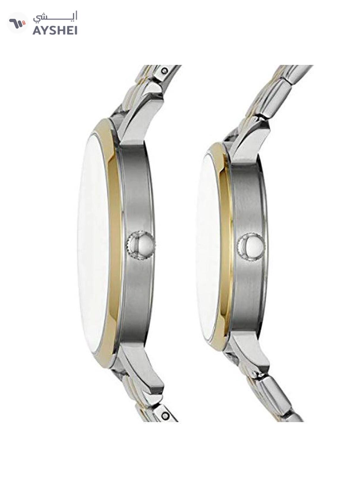 Fossil Stainless Steel Analog Couple Watch Set-1-1