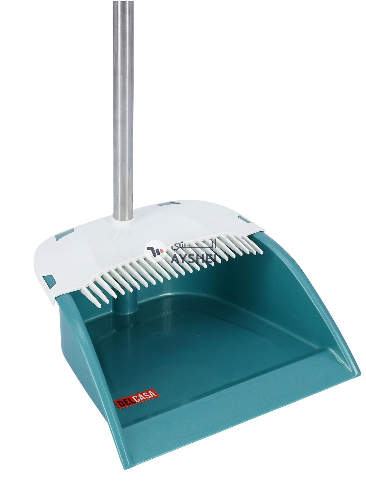 DelCasa Dust Pan with Broom Set Plastic and Iron DC2007 Assorted color-1-portrait