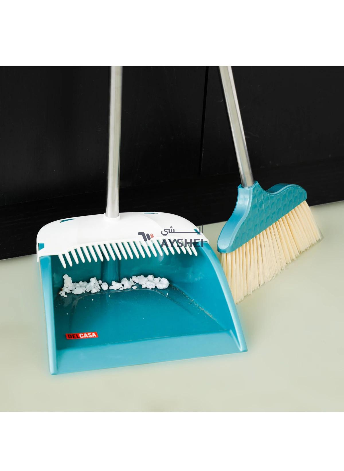 DelCasa Dust Pan with Broom Set Plastic and Iron DC2007 Assorted color-4-4