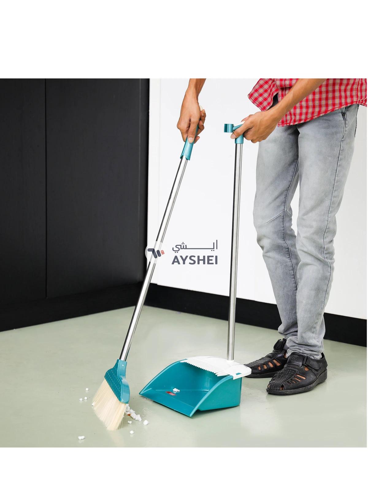 DelCasa Dust Pan with Broom Set Plastic and Iron DC2007 Assorted color-5-5