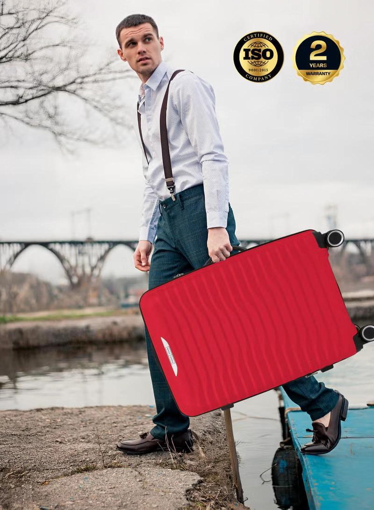 PARA JOHN TRACE Series - 3 Piece Expandable Polypropylene Luggage Set-1-portrait