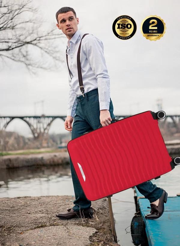 PARA JOHN TRACE Series - 3 Piece Expandable Polypropylene Luggage Set