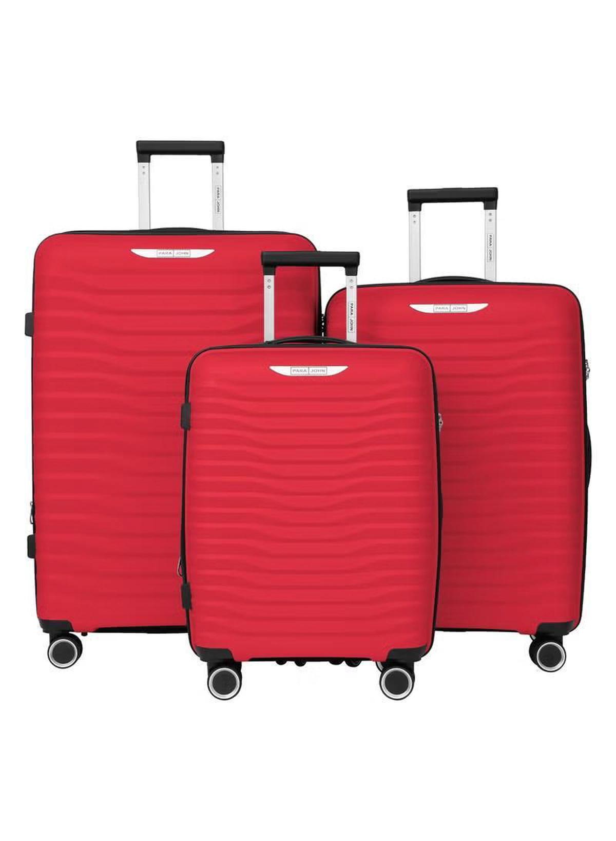 PARA JOHN TRACE Series - 3 Piece Expandable Polypropylene Luggage Set-0-portrait