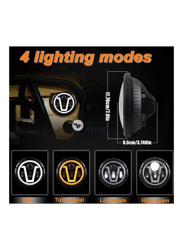 Generic Car V-shape LED Headlight