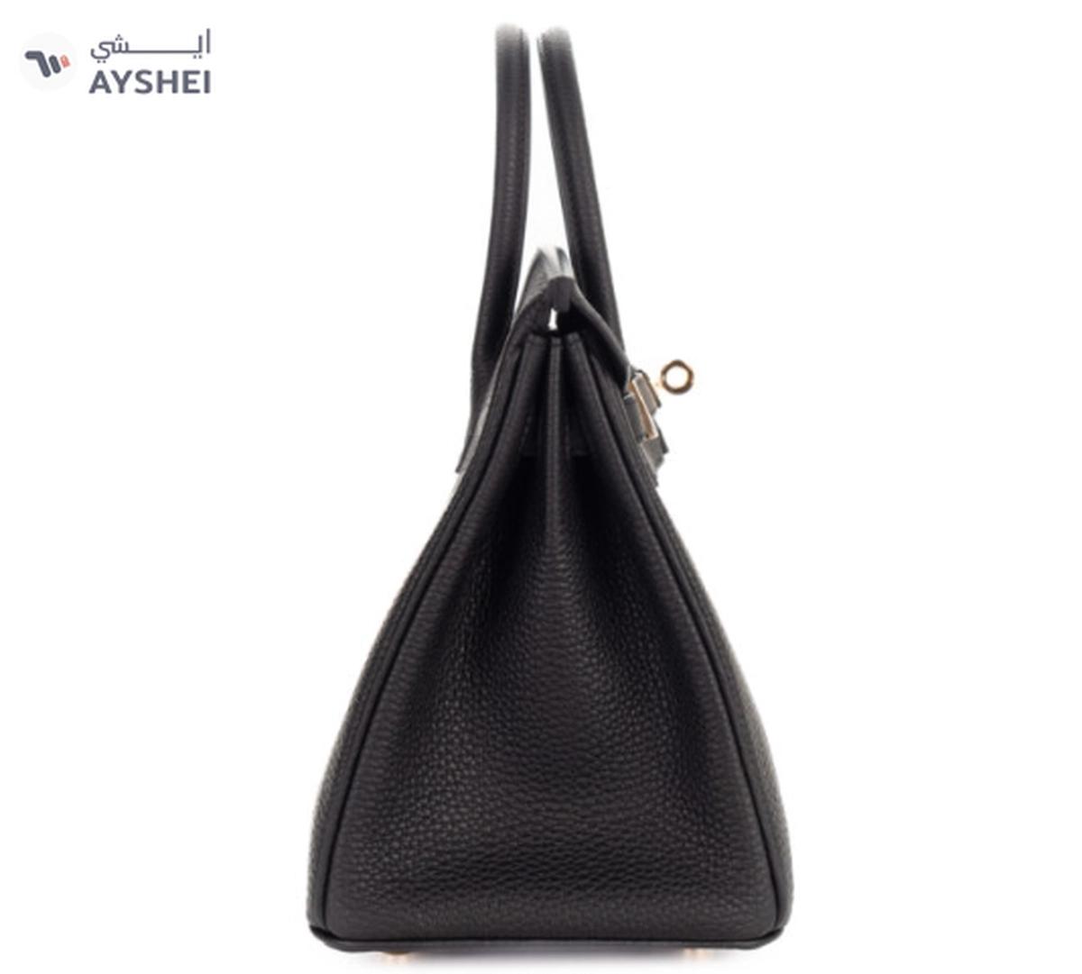 Hermès Birkin 25 Noir / Black Togo Gold Hardware Bag-4-4