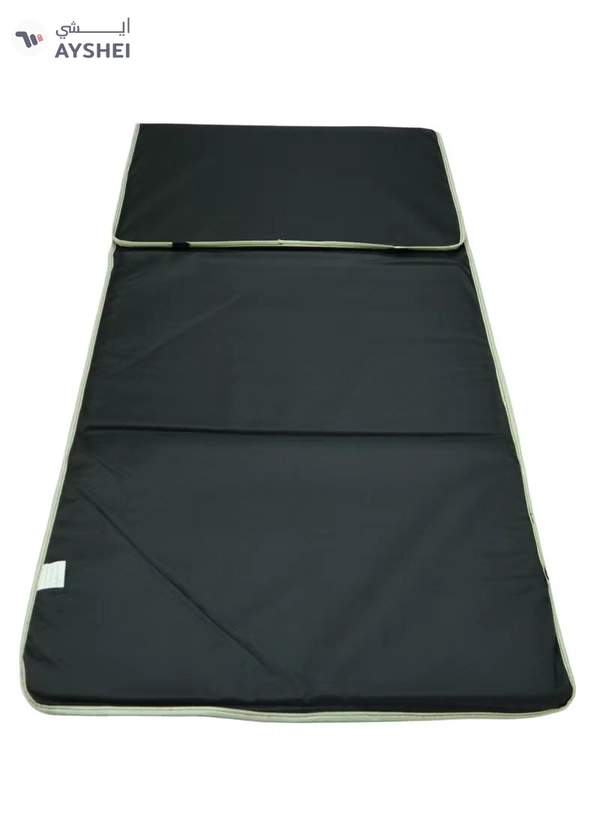 Yuwell Foldable Prayer Mat with Back Support & Carrying Bag, 2-in-1 Prayer Rug Sajadah, Anti-Slip Islamic Salah Mat 110×60CM for Men & Women, Portable Ramadan & Eid Gift Beige