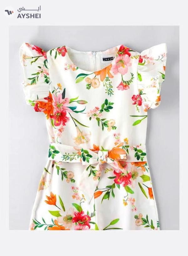 HASHQLO Flower Printed Full Length Jumpsuit Multicolour