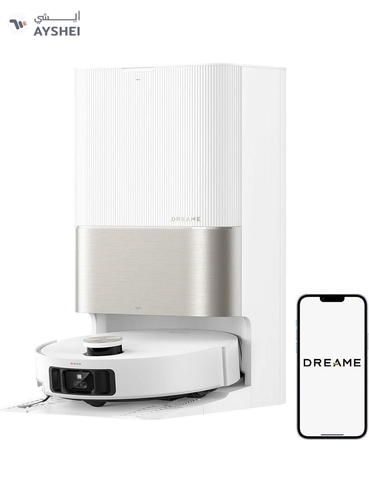 Roborock Qrevo C Pro Robot Vacuum and Mop, 18,500Pa Suction, Dual Zero-Tangling, FlexiArm Side Brush, Hot Water Mop Washing & Warm Air Drying, Self-Emptying&Refilling, Smart Obstacle Avoidance White-1-1