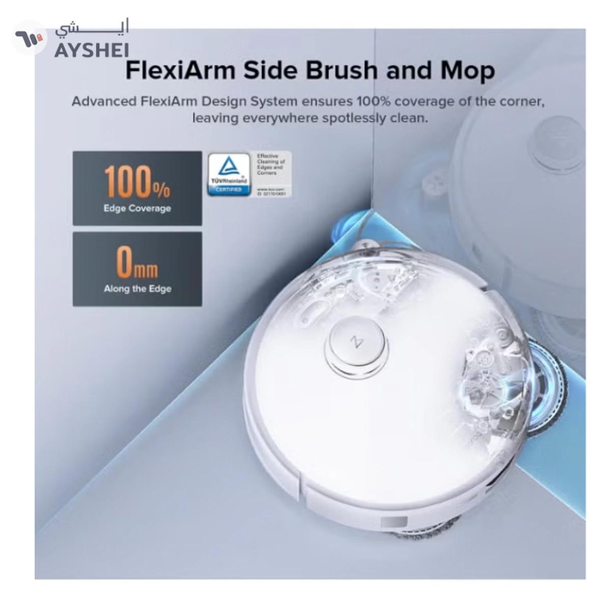 Roborock Qrevo C Pro Robot Vacuum and Mop, 18,500Pa Suction, Dual Zero-Tangling, FlexiArm Side Brush, Hot Water Mop Washing & Warm Air Drying, Self-Emptying&Refilling, Smart Obstacle Avoidance White-7-7