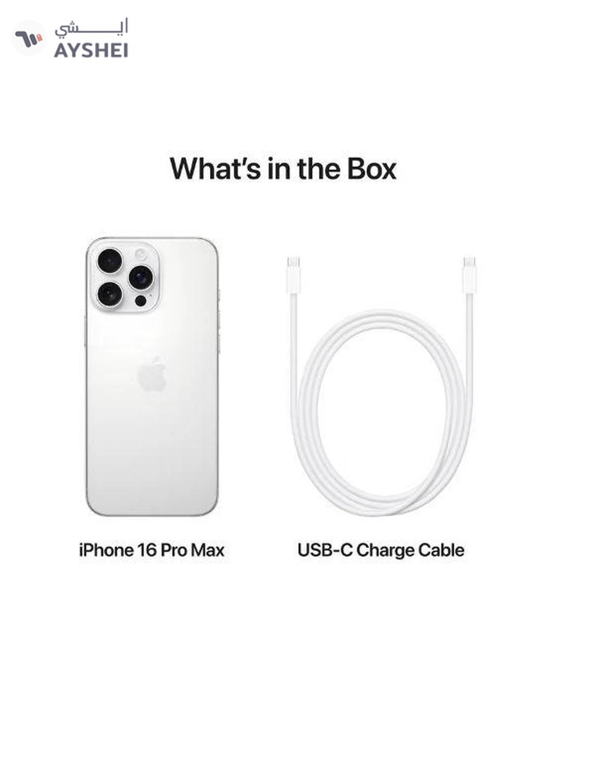 Apple iPhone 16 Pro Max 512GB White Titanium 5G With FaceTime - Middle East Version-5-5