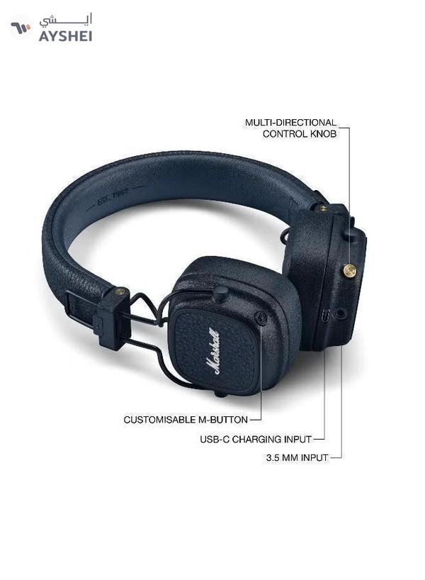 Marshall Major V Bluetooth Headphones - Foldable Bluetooth Wireless Headphones