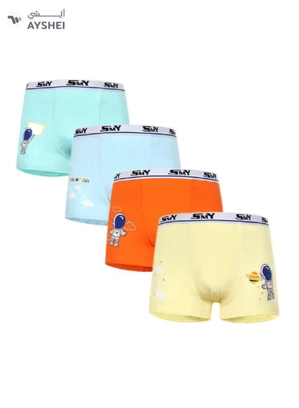 Babyqlo 4 Pack Little Spaceman Printed Boxer Multicolour