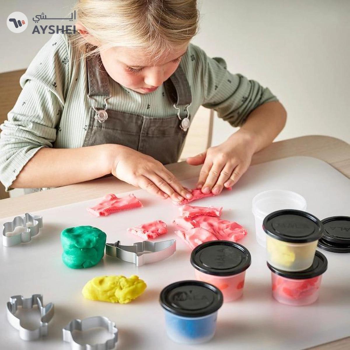 IKEA MÅLA Modelling Dough, Mixed Colours – Creative and Fun Dough Set for Kids’ Artistic Play-1-portrait