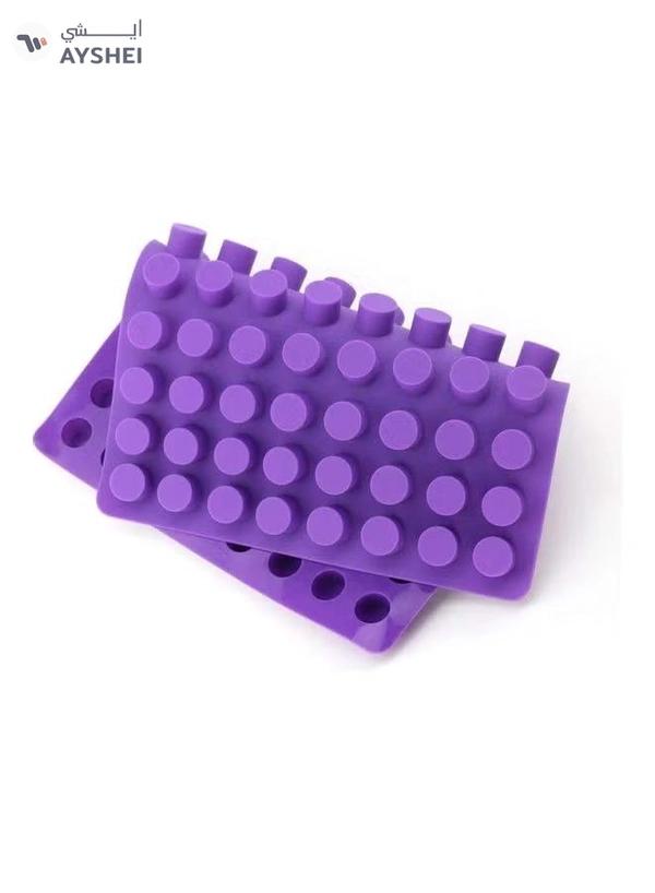 XiuWoo 88-Cavity Silicone Baking Mould Purple 17.76x11.22inch