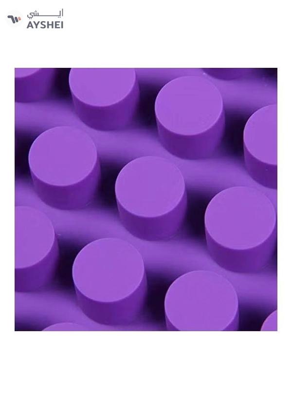 XiuWoo 88-Cavity Silicone Baking Mould Purple 17.76x11.22inch