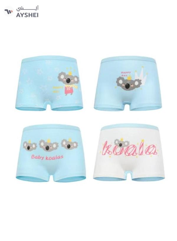 Babyqlo 4 Pack Koala Printed Boxer Multicolour