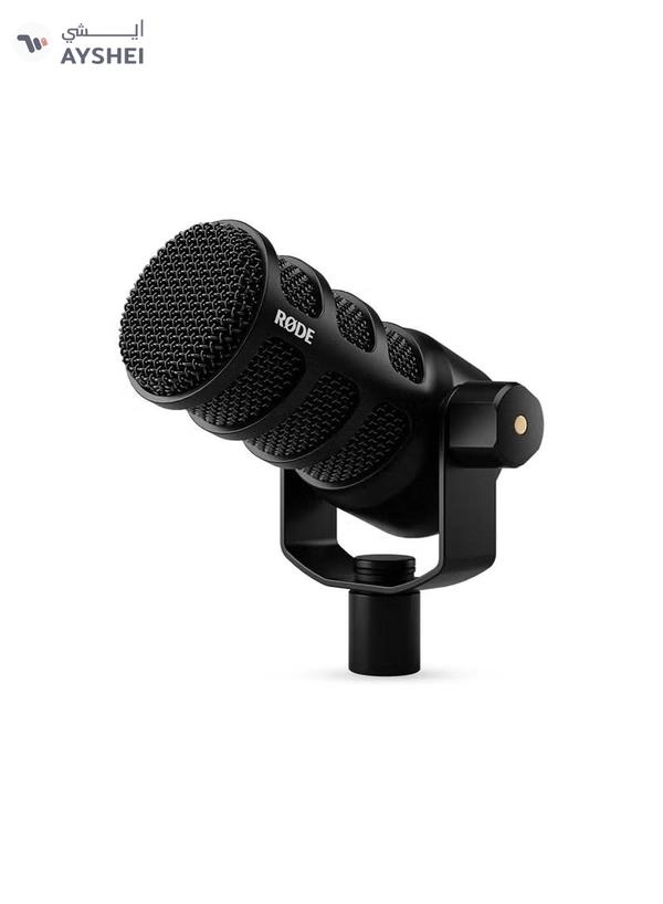 RODE Versatile Dynamic Broadcast Microphone With And Content Creation PODMICUSB BLACK