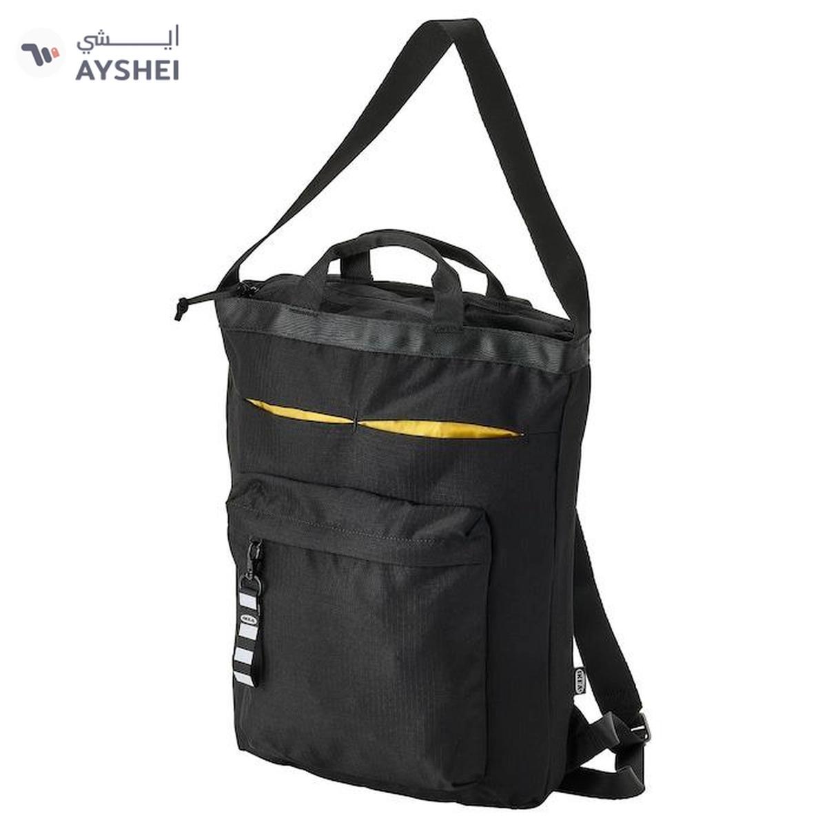 IKEA VÄRLDENS Travel Tote Bag, Black, 28x12x44 cm, 16L-0-portrait