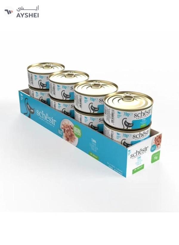 Schesir Complements Cat Wet Food in Jelly Can- Tuna 70gx12pcs