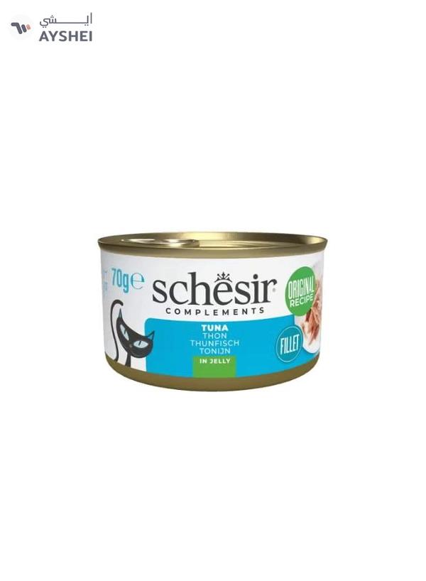 Schesir Complements Cat Wet Food in Jelly Can- Tuna 70gx12pcs