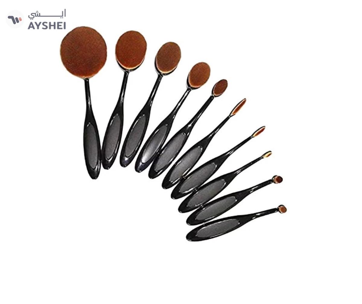 PU Beauty 10-Piece Salon Grade Comb Set Black/Brown-0-0