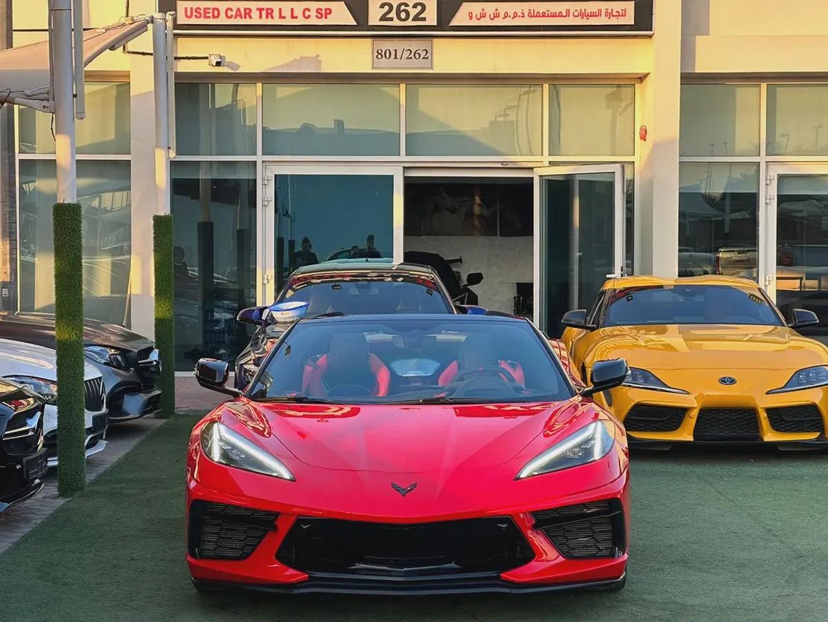 CHEVROLET CORVETTE C8 3LT GCC 2023 70th anniversary Hardtop Convertible Free Contract Service Till-1-1