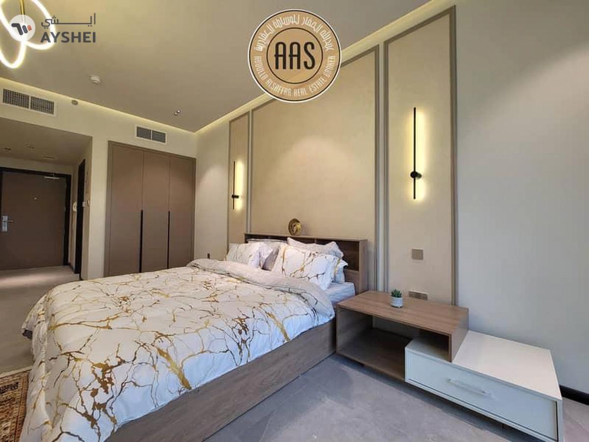 BRAND NEW FURNISHED STUDIO WITH BALCONY & POOL VIEW IN CENTER OF ARJAN-12-12