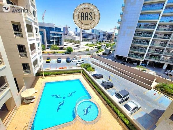 BRAND NEW FURNISHED STUDIO WITH BALCONY & POOL VIEW IN CENTER OF ARJAN