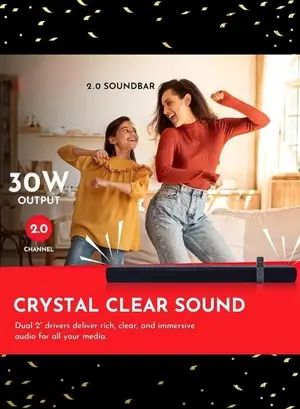 JVC 40 Inch Edgeless Full HD LED Android Smart TV with Dolby Audio + SOUNDBAR Black Bundle