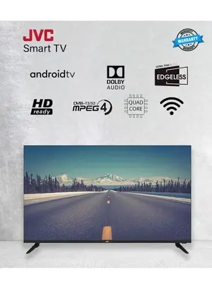 JVC 40 Inch Edgeless Full HD LED Android Smart TV with Dolby Audio + SOUNDBAR Black Bundle