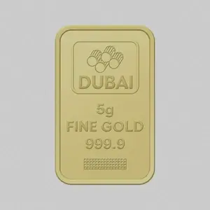 Dubai Gold 5 Grams Pure 999.9 Fine Gold Bar