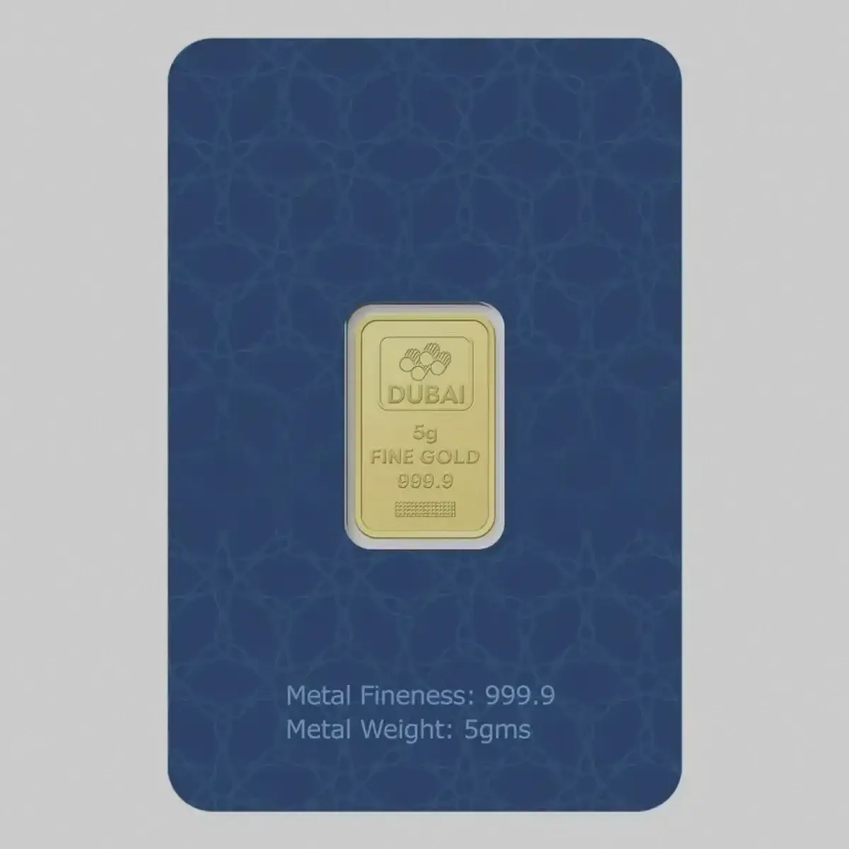 Dubai Gold 5 Grams Pure 999.9 Fine Gold Bar-1-1