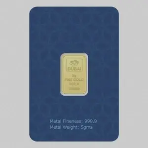 Dubai Gold 5 Grams Pure 999.9 Fine Gold Bar
