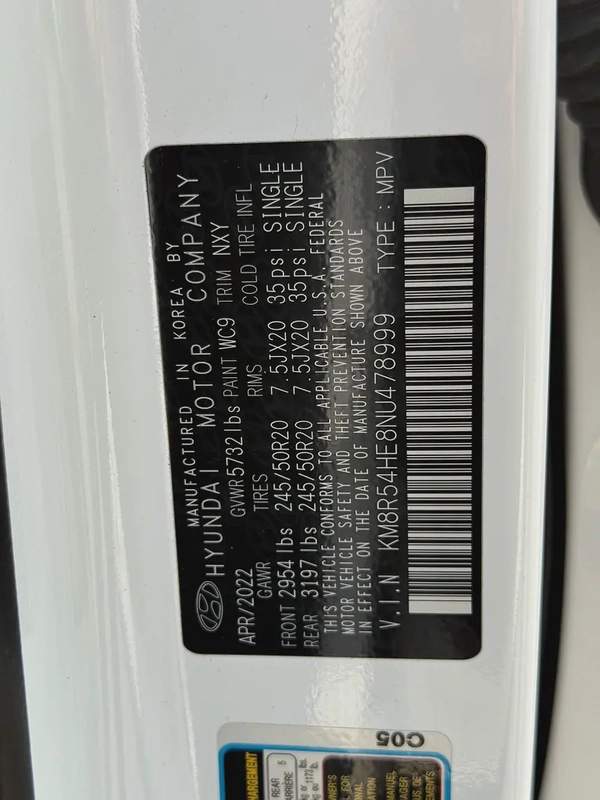 Hyundai palisade 2022 limited full option panorama 360 camera V6 3.8