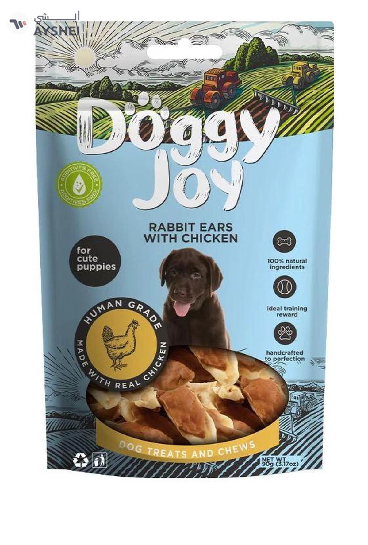 DOGGY JOY Rabbit Ears with Chicken Puppy Treats 90g-0-0