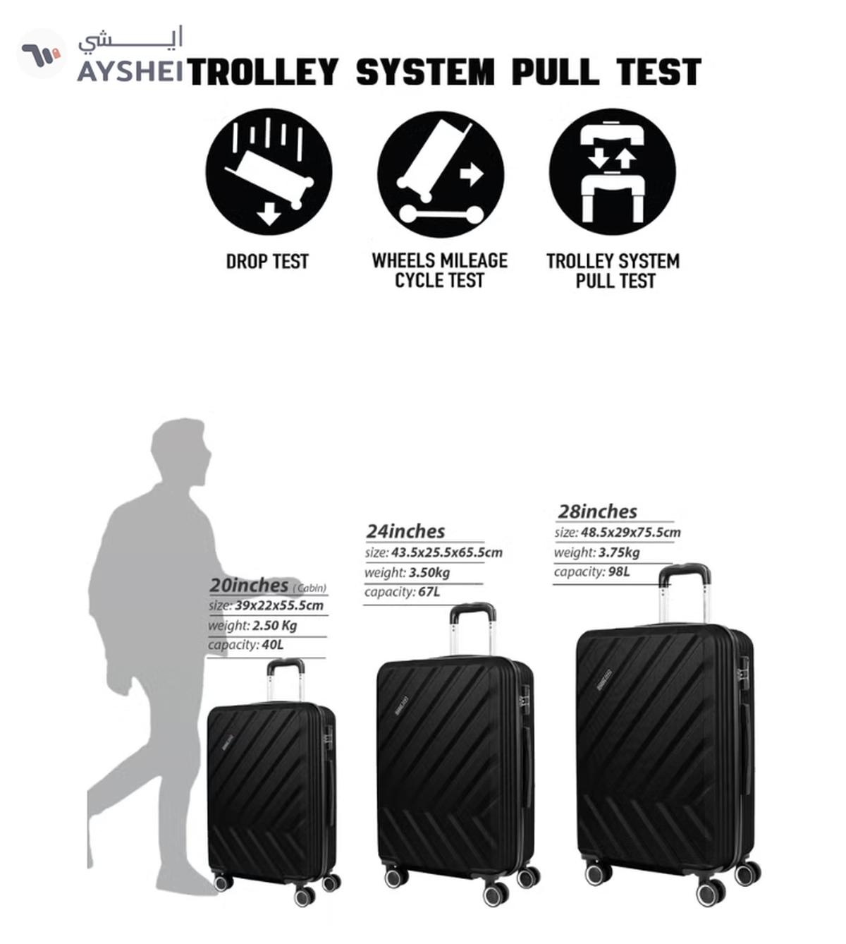 PARAJOHN Prisma Series Set of 3 Luggage-5-5