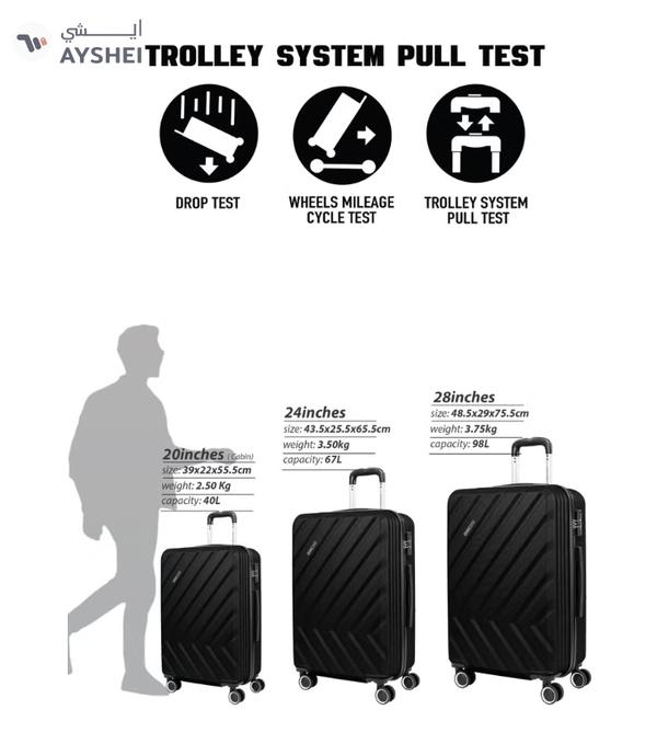 PARAJOHN Prisma Series Set of 3 Luggage