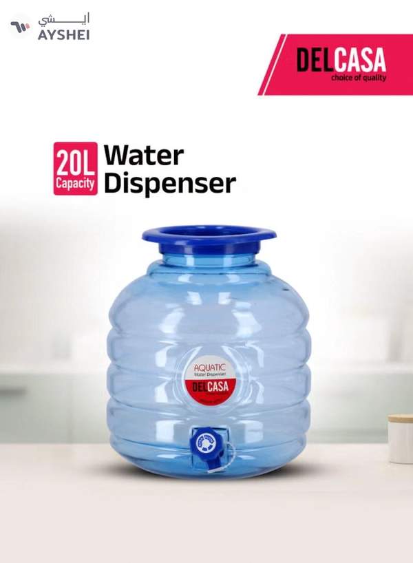DELCASA 20L Water Dispenser | Food-Grade PP Polymer Material | Non-Dust Adhesive & Bacteria-Resistant Design | Leak-Proof, Easy to Install & Cost-Effective Blue