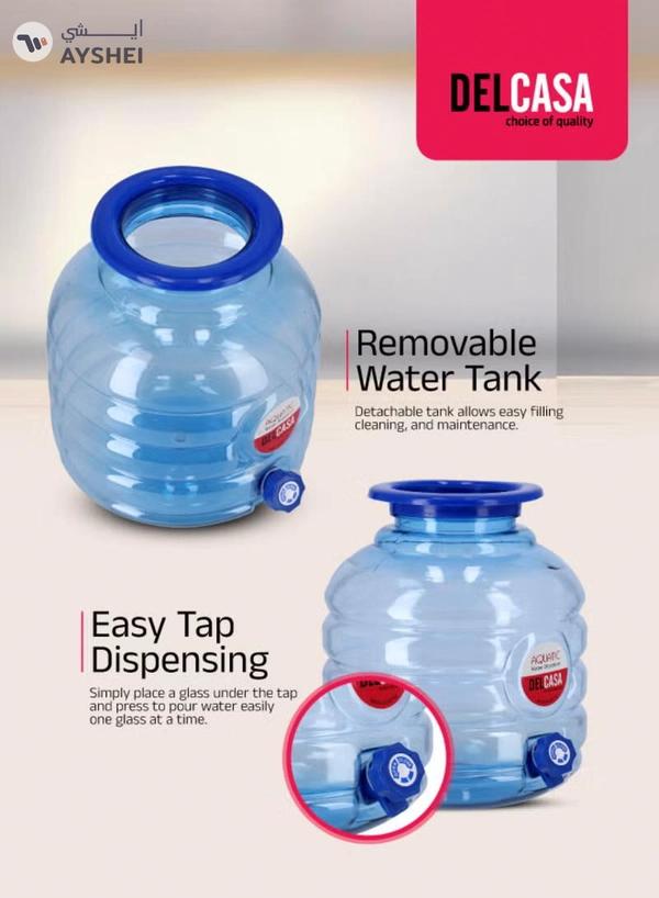 DELCASA 20L Water Dispenser | Food-Grade PP Polymer Material | Non-Dust Adhesive & Bacteria-Resistant Design | Leak-Proof, Easy to Install & Cost-Effective Blue