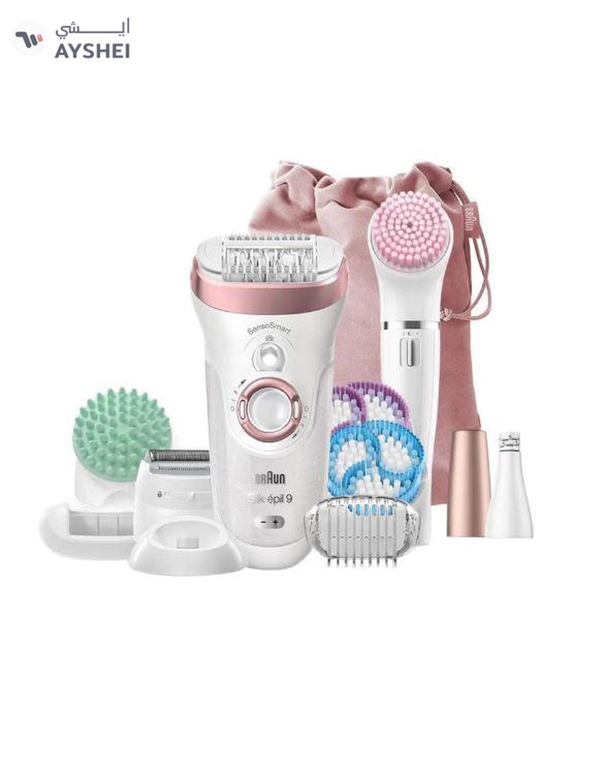BRAUN Silk-Epil Beauty Set 9 9-985 Deluxe Cordless Wet & Dry Hair Removal Epilator White-0-portrait