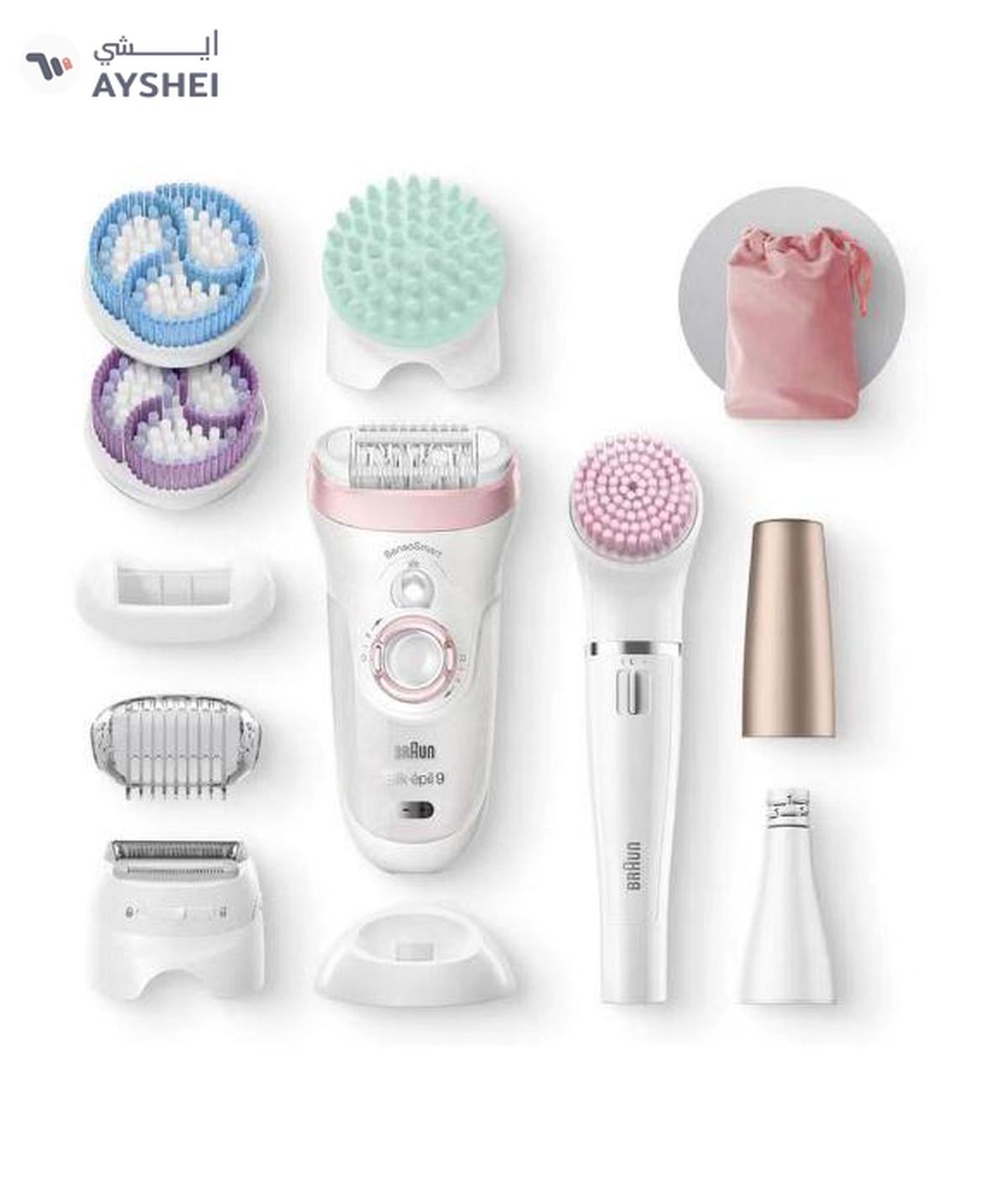 BRAUN Silk-Epil Beauty Set 9 9-985 Deluxe Cordless Wet & Dry Hair Removal Epilator White-1-portrait