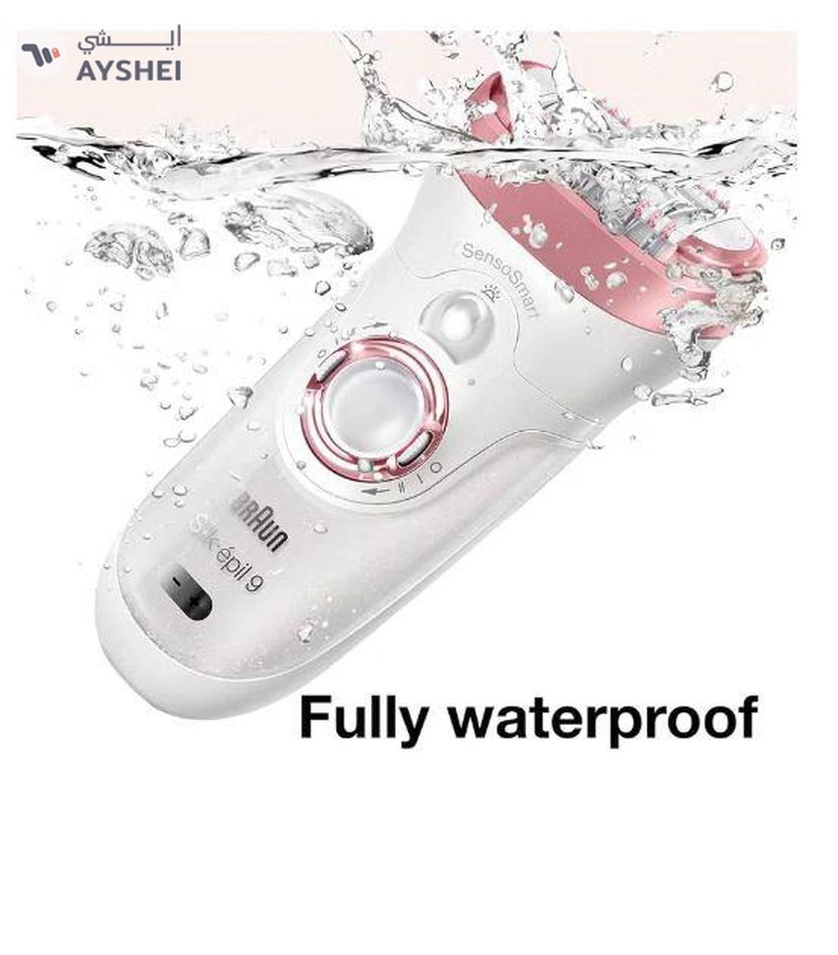 BRAUN Silk-Epil Beauty Set 9 9-985 Deluxe Cordless Wet & Dry Hair Removal Epilator White-5-5