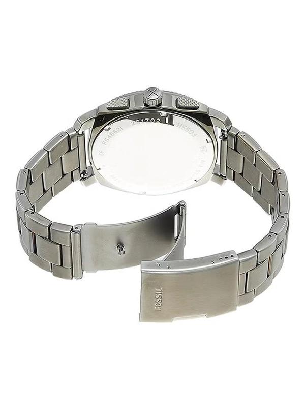 Fossil Men's Water Resistant Analog Watch FS4662 - 42 mm - Silver