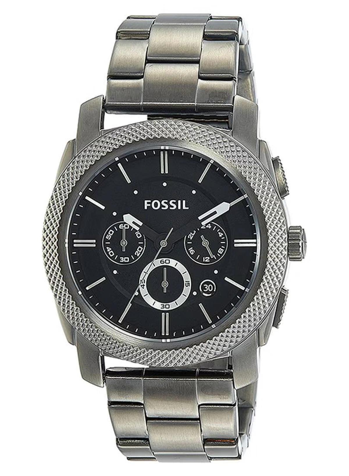 Fossil Men's Water Resistant Analog Watch FS4662 - 42 mm - Silver-0-portrait