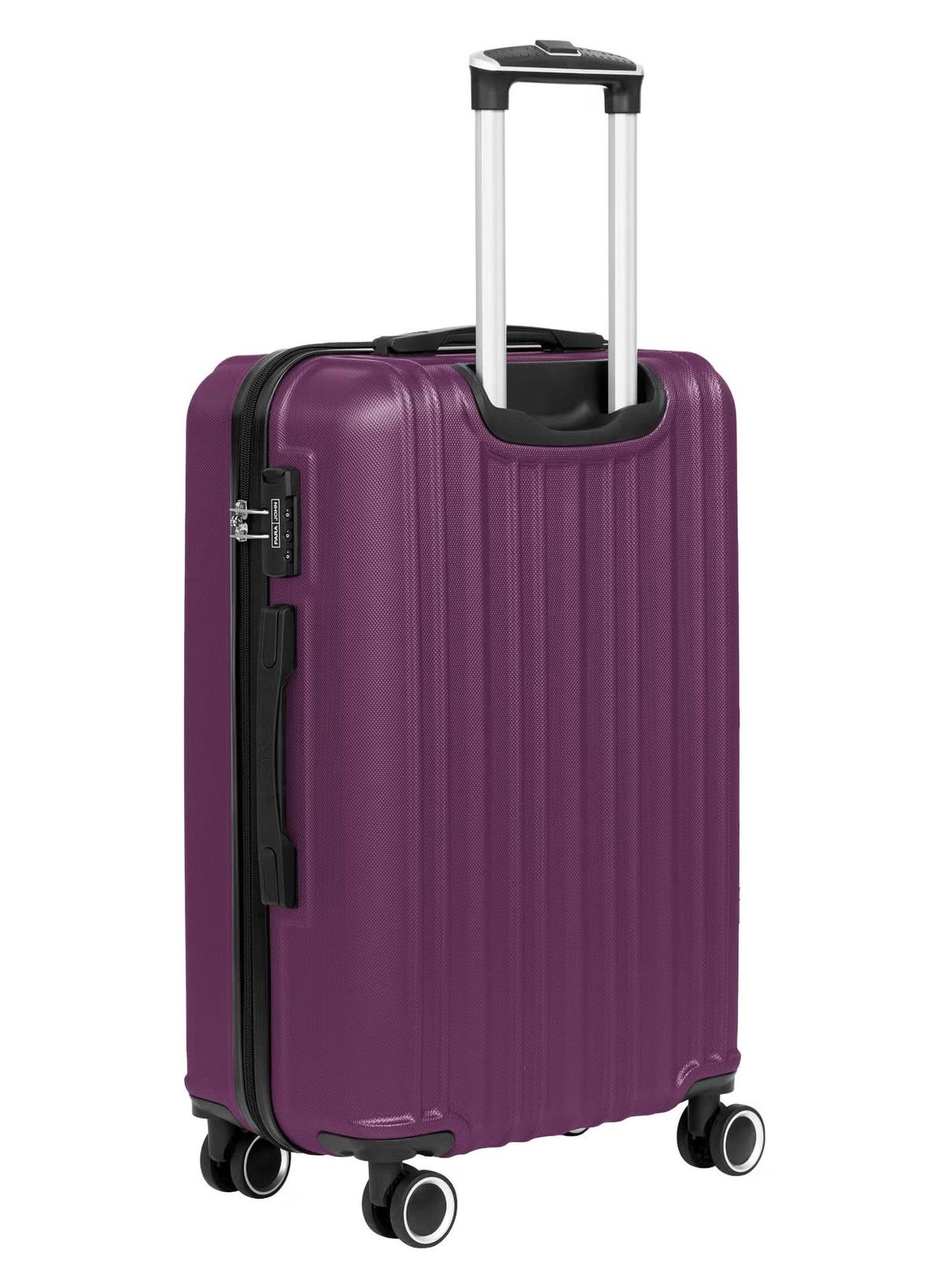 PARAJOHN ABS Material 3-Piece Hardsided Luggage Set Purple-0-portrait
