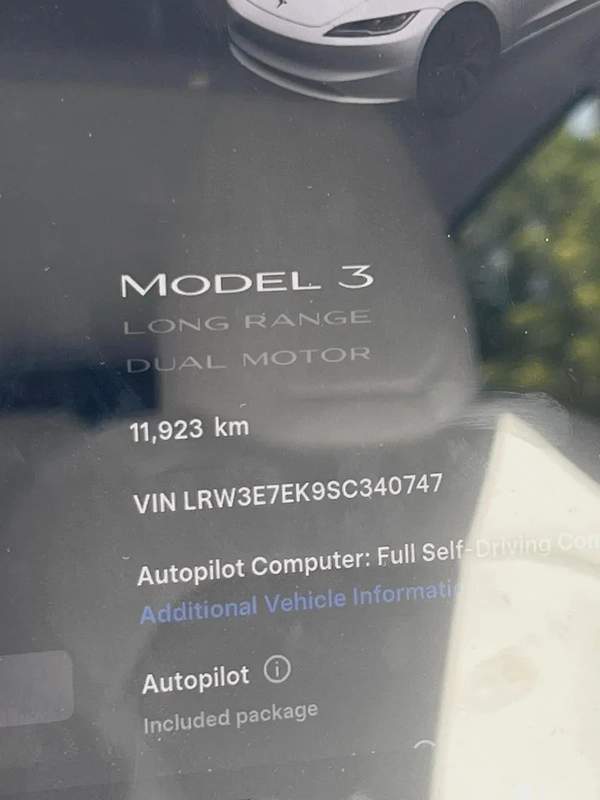 Tesla 3 L.R--AWD--GCC---Under Tesla Warranty---Full PPF Sticker