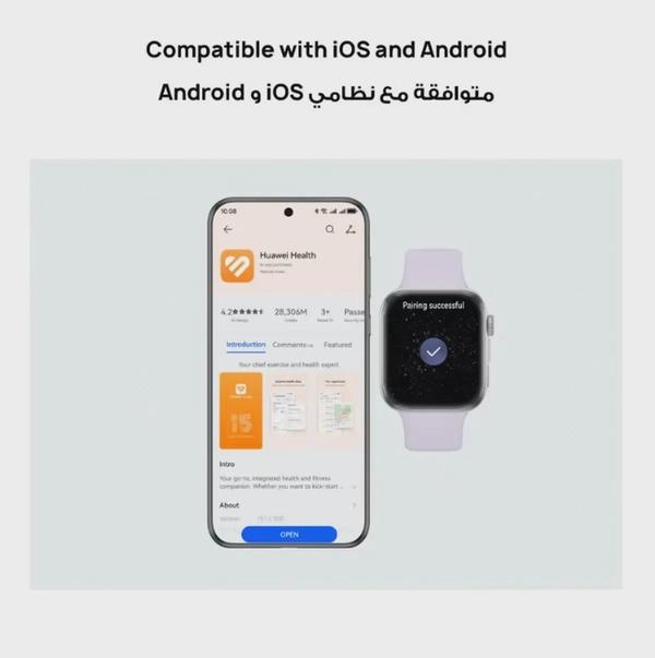 HUAWEI Watch FIT4 Smart Watch, 1.82” Display, 100+ Sports modes, Fitness and Sleep Tracker, Heart Rate Monitor, Emotional Wellbeing Assistant, up to 10-Day Battery Life, iOS & Android White