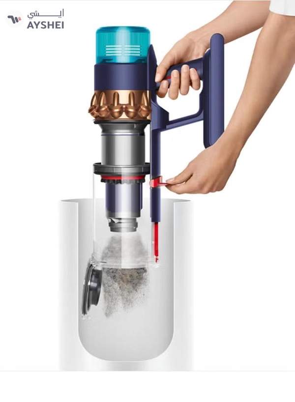 dyson Gen5detect Absolute most advance Cordless Vacuum technology with suction power of 262AW,up to 70 min run time, 4.5 hrs charging time, advance hepa Filtration 0.76 L 1.2 W Gen5detect Absolute prussian blue and copper